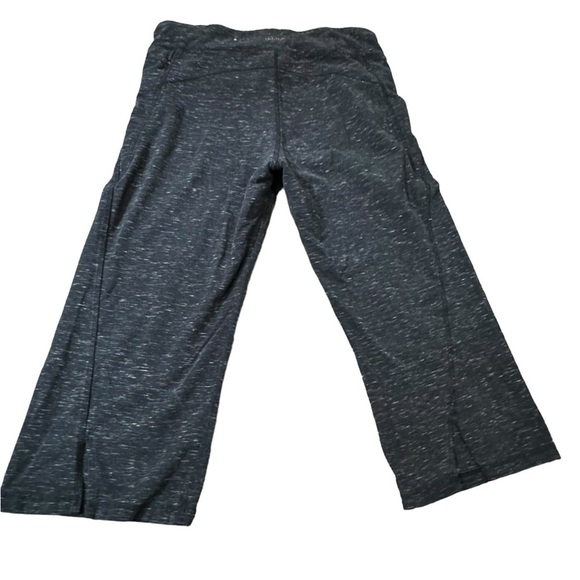 EUC Calvin Klein Performance crop yoga pants with small split leg Large Charcoal - Picture 1 of 6